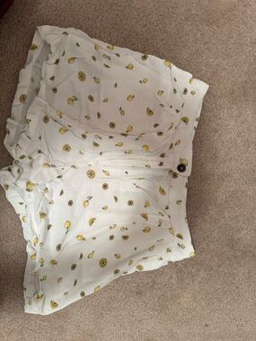 Camaïeu White Lemon Print Shorts